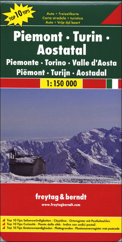 Cover for Freytag-Berndt und Artaria KG · Freytag Berndt Autokt. Piemont,Turin (Book) (2001)