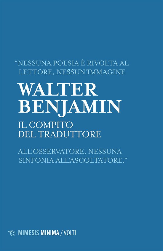 Cover for Walter Benjamin · Il Compito Del Traduttore (Bog)