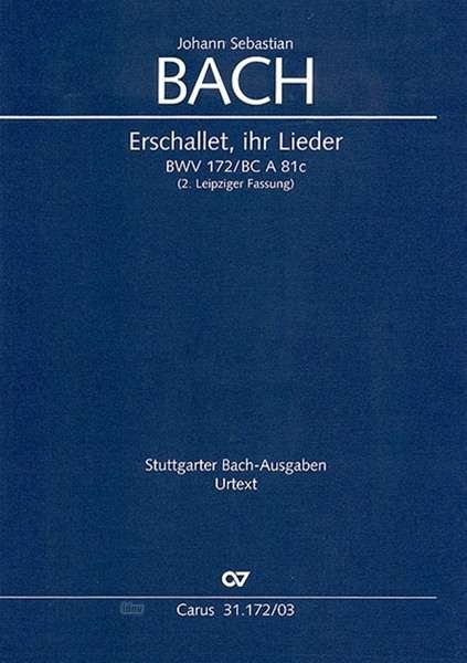 Cover for JS Bach · Kantate Nr.172,KA.CV31.172/03 (Bog)