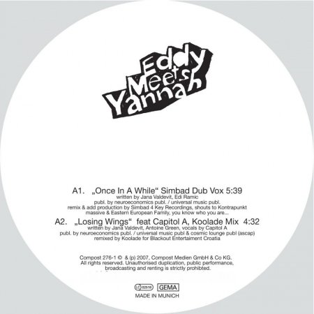 Cover for Eddy Meets Yannah · Once in a While Remixes (12&quot;) [Remix edition] (2007)
