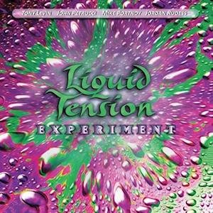 Cover for Liquid Tension Experiment · Liquid Tension Experiment - Purple / Black Splatter (LP) (2022)