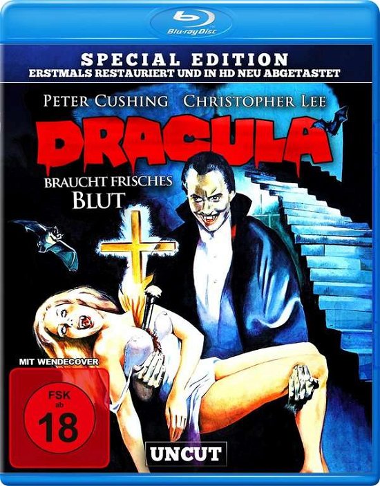 Cover for Lee,christopher / Cushing,peter · Dracula Braucht Frisches Blut-uncut S.e.(in Hd (Blu-ray) (2020)