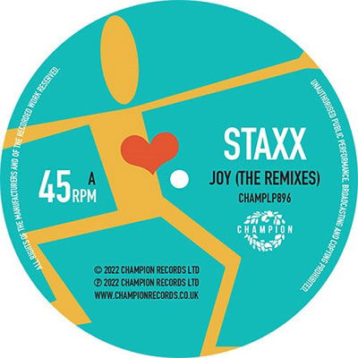 Cover for Staxx · Joy (the Remixes) (LP) (2023)