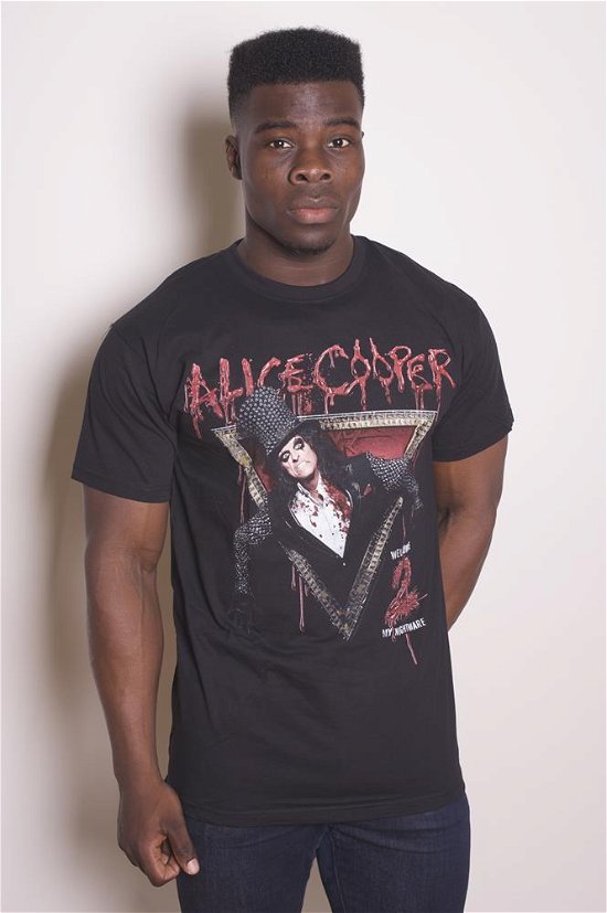Alice Cooper Unisex T-Shirt: Welcome to my Nightmare - Alice Cooper - Produtos - Global - Apparel - 5055295343610 - 
