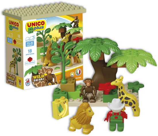 Costruzioni 2-5 Anni - Safari 18 Pz (Made In Italy) - Androni: Unico Plus - Merchandise - Androni Giocattoli - 8000796085610 - 