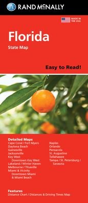 Rand McNally Easy to Read Folded Map: Florida State Map - Rand McNally - Libros - Rand McNally - 9780528024610 - 6 de agosto de 2021