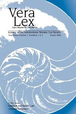 Vera Lex Volume 3 - Robert Chapman - Books - Pace University Press - 9780944473610 - December 10, 2002