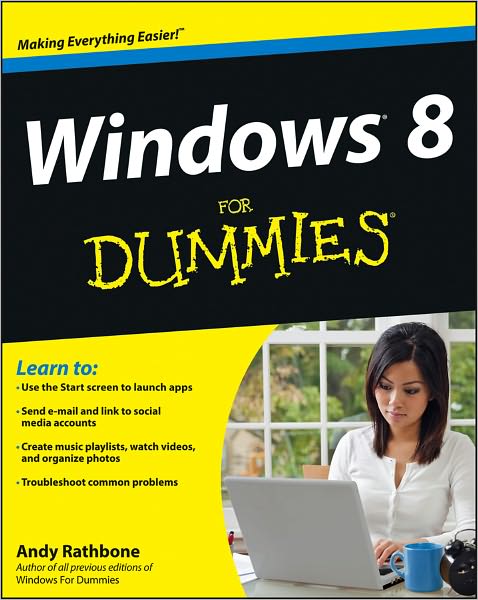 Cover for Rathbone, Andy (San Diego, California) · Windows 8 For Dummies (Paperback Book) (2012)