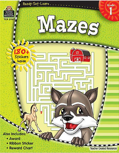 Cover for Teacher Created Resources Staff · Ready-set-learn: Mazes Grd 1 (Paperback Bog) (2007)