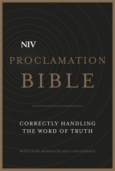 Cover for New International Version · NIV Proclamation Bible: Correctly Handling the Word of Truth - Black Leather (Paperback Book) (2014)