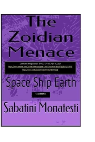 Cover for Sabatini Monatesti · The Zoidian Menace (Paperback Book) (2019)