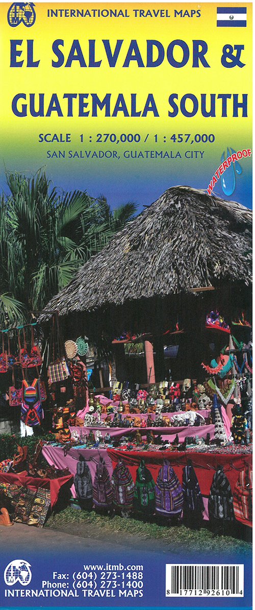Cover for ITM Publications · El Salvador &amp; Southern Guatemala, International Travel Maps (Trykksaker) (2018)