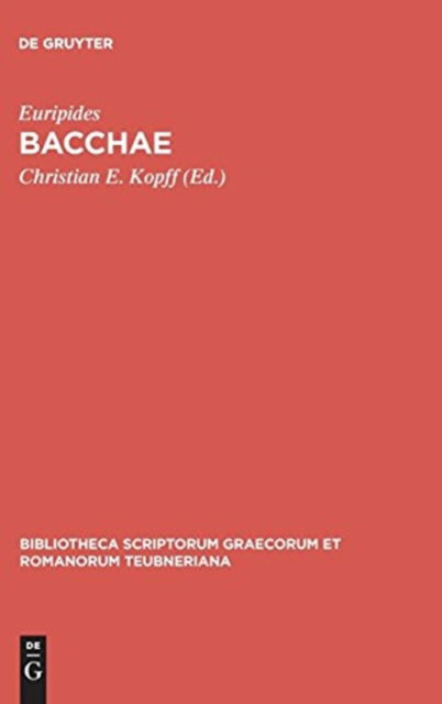 Cover for Euripides · Bacchae (Hardcover Book) (1982)