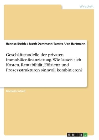 Cover for Budde · Geschäftsmodelle der privaten Imm (Bog)