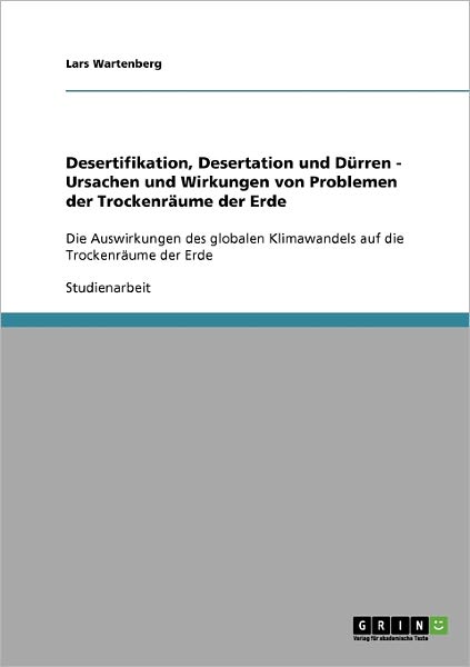 Cover for Lars Wartenberg · Desertifikation, Desertation und Dürren (Book) [German edition] (2008)