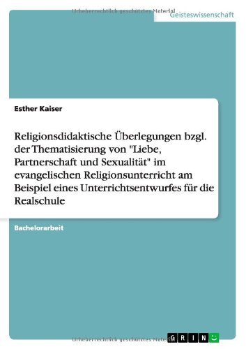 Religionsdidaktische Überlegungen zu "L - Esther Kaiser - Bøger - GRIN Verlag - 9783640929610 - 22. september 2013