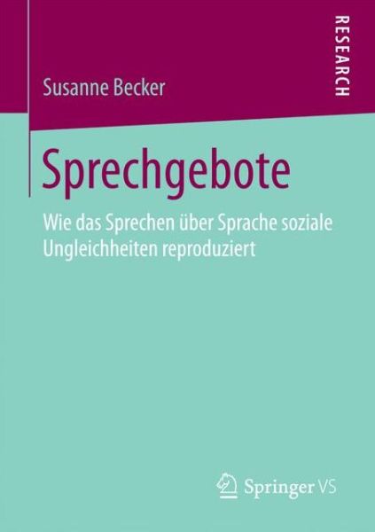 Cover for Becker · Sprechgebote (Book) (2017)