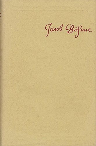 Cover for Böhme · Jacob Böhme: Sämtliche Schriften (Book) (1989)