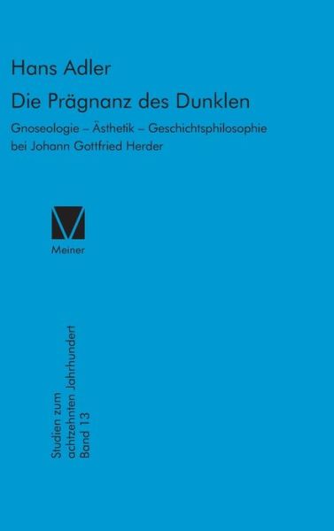 Cover for Hans Adler · Die Praegnanz des Dunklen (Taschenbuch) (1990)