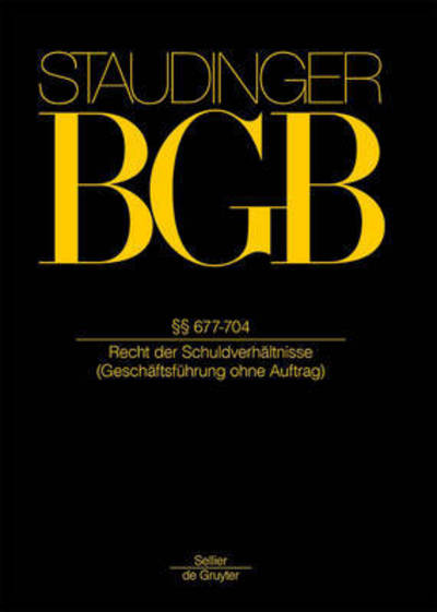 Cover for Staudinger · Bgb.§§ 677-704 (Book) (2015)