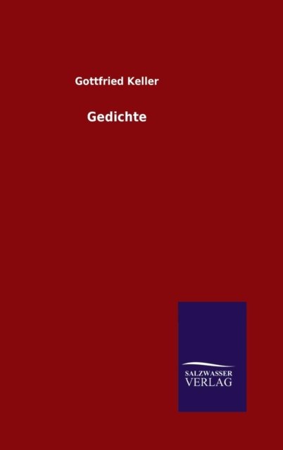 Cover for Gottfried Keller · Gedichte (Inbunden Bok) (2015)