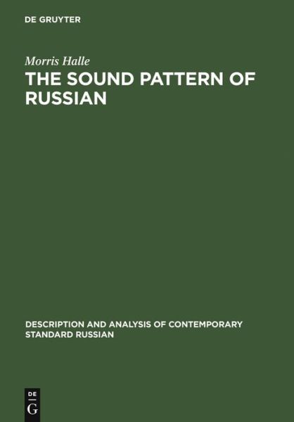 Cover for Halle · The Sound Pattern of Russian (Bok) (1971)