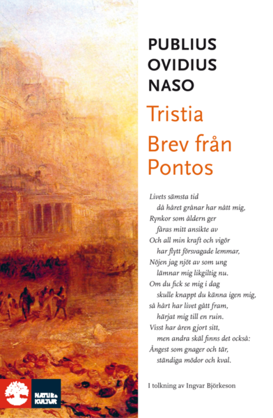 Tristia och Brev från Pontos - Ovidius - Boeken - Natur & Kultur Allmänlitteratur - 9789127161610 - 15 juni 2019