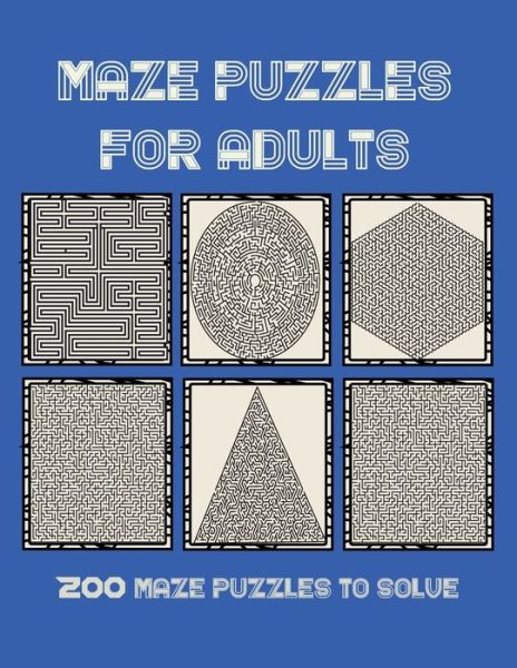 Cover for Red One Az · Maze Puzzles for Adults (Paperback Book) (2020)