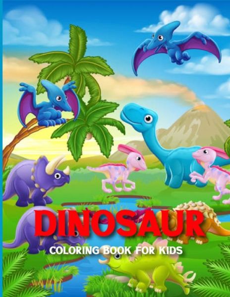 Cover for Slim Cousins · Dinosaur Coloring Book for Kids (Paperback Book) (2020)