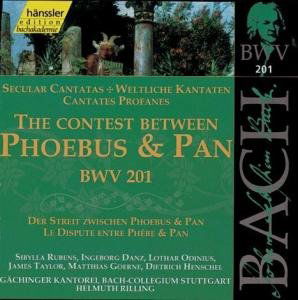 BACH: BWV 201-Streit zw. Phöb - Bach-collegium / Rilling - Musiikki - hänssler CLASSIC - 4010276015611 - tiistai 11. toukokuuta 1999