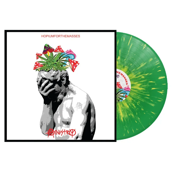 Cover for Ministry · Hopiumforthemasses (LP) [Green &amp; Yellow Splatter Vinyl edition] (2024)
