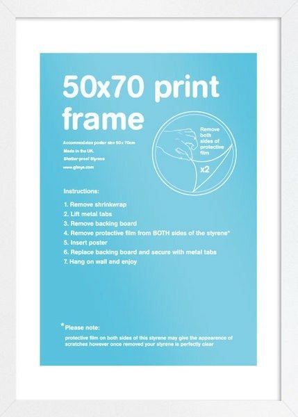 Cover for Gb Eye · GBEYE - MDF White Frame - 50 x 70cm - X2 (Leksaker)