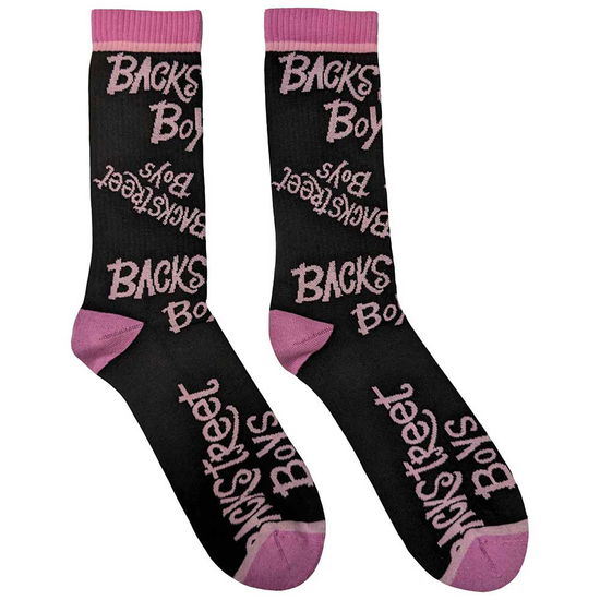 Backstreet Boys Unisex Ankle Socks: Logo Repeat (UK Size 7 - 11) - Backstreet Boys - Produtos -  - 5056737230611 - 