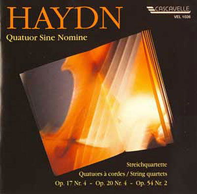 Cover for Sine Nomine · Streichquartette Nr.4 &amp; 2 (CD)