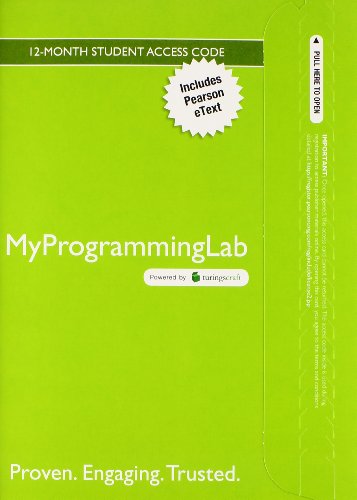 Cover for Tony Gaddis · Myprogramminglab with Pearson Etext -- Access Card -- for Starting out with C++ from Control Structures Through Objects (MISC) (2014)