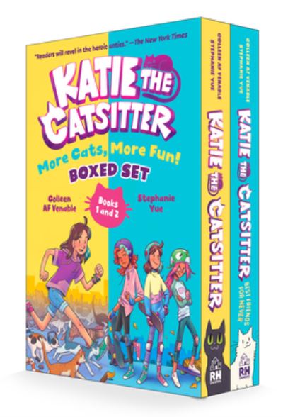 Cover for Colleen AF Venable · Katie the Catsitter: More Cats, More Fun! Boxed Set (Books 1 and 2): (A Graphic Novel Boxed Set) - Katie the Catsitter (Hardcover Book) (2022)