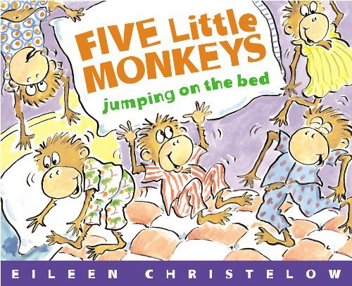 Cover for Eileen Christelow · Five Little Monkeys Jumping on the Bed (Turtleback School &amp; Library Binding Edition) (Five Little Monkeys Picture Books) (Hardcover Book) [Turtleback School &amp; Library Binding edition] (1989)
