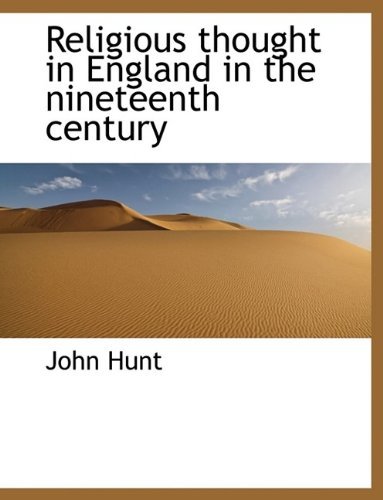 Cover for John Hunt · Religious Thought in England in the Nineteenth Century (Paperback Book) (2009)