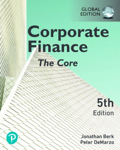 Cover for Jonathan Berk · Corporate Finance: The Core, Global Edition (Paperback Bog) (2022)