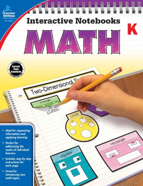 Cover for Carson-dellosa Publishing · Math, Grade K (Paperback Book) (2015)