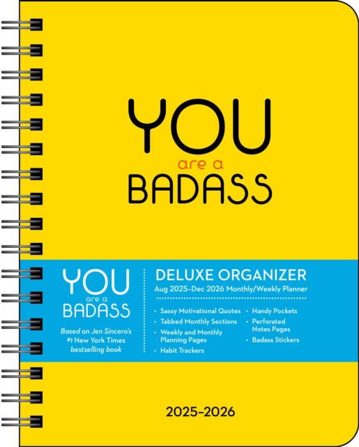 Cover for Jen Sincero · You Are a Badass Deluxe Organizer 17-Month 2025-2026 Weekly / Monthly Planner (Calendar) (2025)