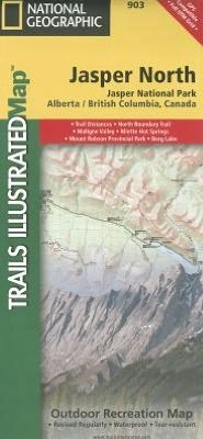 Cover for National Geographic Maps · Jasper North: Trails Illustrated National Parks (Kort) [2020th edition] (2012)