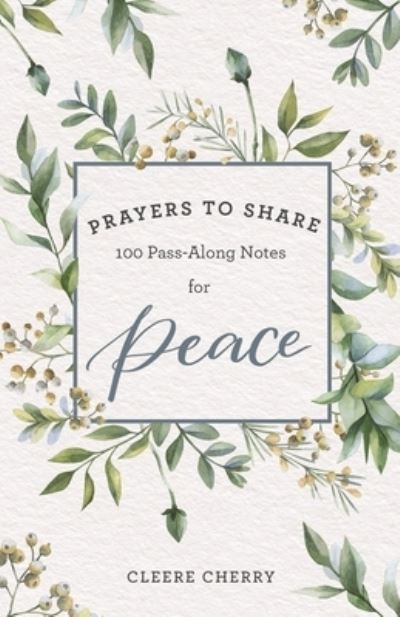 Cover for Cleere Cherry · Prayers to Share for Peace (Paperback Book) (2020)