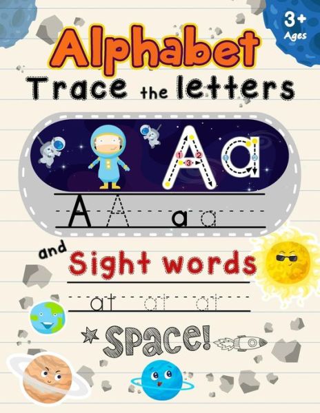 Cover for K Imagine Education · Alphabet Trace the Letters and Sight Words Ages 3+ (Paperback Book) (2018)