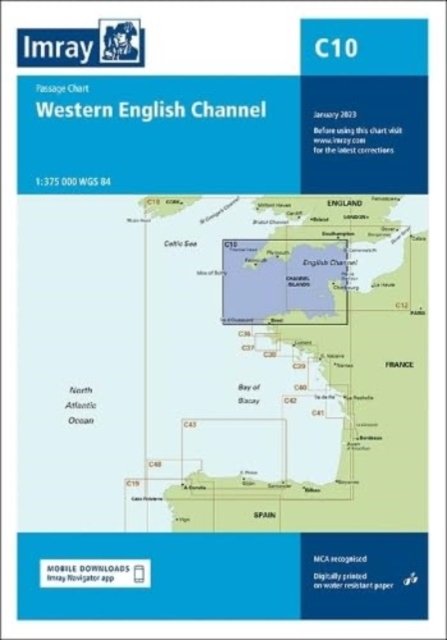 Cover for Imray · Imray Chart C10: Western English Channel Passage Chart - C Charts (Map) [New edition] (2023)