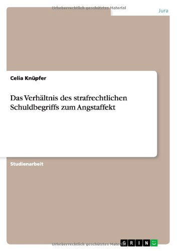 Cover for Knüpfer · Das Verhältnis des strafrechtl (Book) [German edition] (2011)