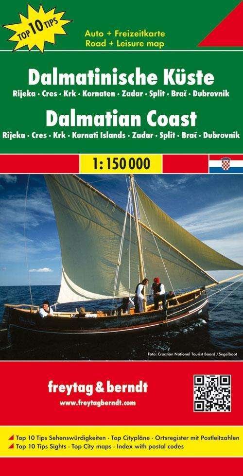 Cover for Freytag &amp; Berndt · Freytag &amp; Berndt Road + Leisure Map: Dalmatian Coast: Cres to Dubrovnik (Hardcover bog) (2010)