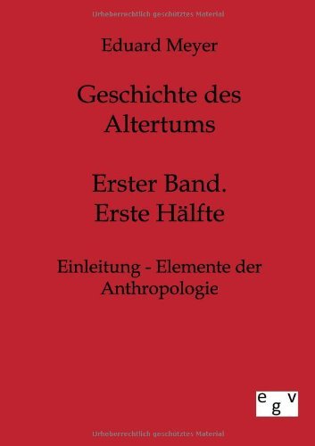 Cover for Eduard Meyer · Geschichte des Altertums (Pocketbok) [German edition] (2012)