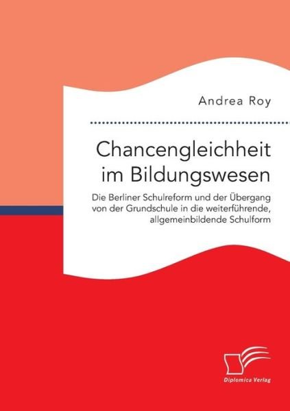 Cover for Roy · Chancengleichheit im Bildungswesen. (Buch) (2016)