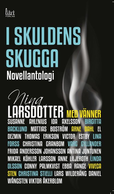 Cover for Nina Larsdotter, Arne Dahl, Viveca Sten, Christina Stielli, Varg Gyllander, Susanne Ahlenius, Ida Axelsson, Birgitta Backlund, Mattias Boström, E L Dezmin, Thomas Erikson, Victor Estby, Lina Forss, Christina Granbom, Frida Andersson Johansson, Mikael Köhl · I skuldens skugga (Paperback Book) (2015)